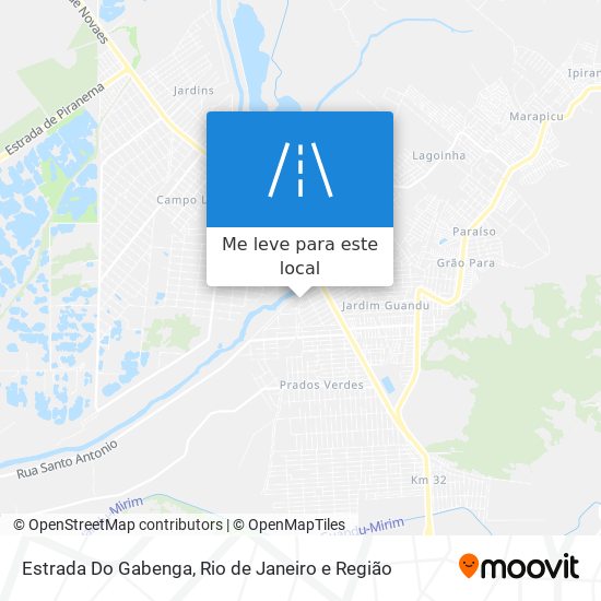 Estrada Do Gabenga mapa