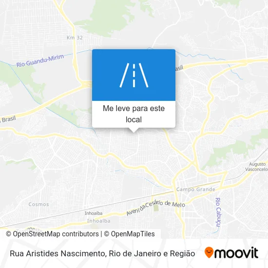 Rua Aristides Nascimento mapa