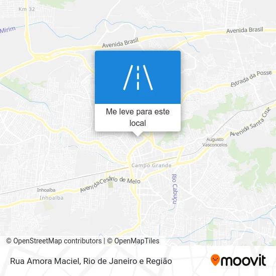 Rua Amora Maciel mapa