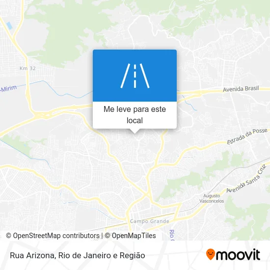 Rua Arizona mapa