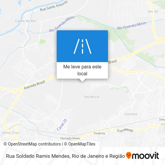 Rua Soldado Ramis Mendes mapa