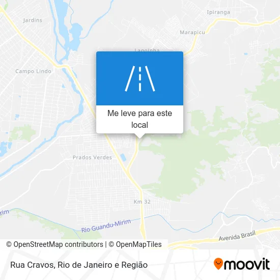 Rua Cravos mapa