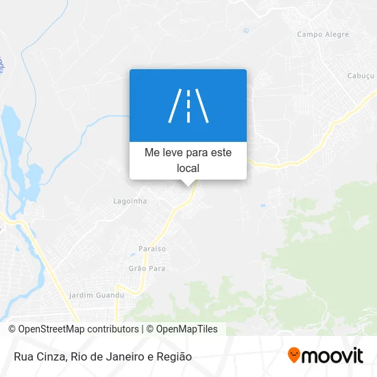 Rua Cinza mapa