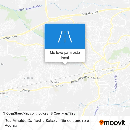 Rua Arnaldo Da Rocha Salazar mapa