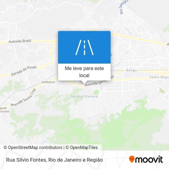 Rua Sílvio Fontes mapa