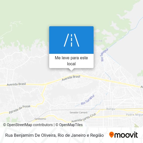 Rua Benjamim De Oliveira mapa