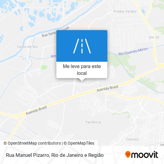 Rua Manuel Pizarro mapa