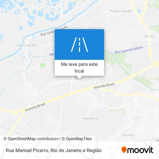 Rua Manuel Pizarro mapa