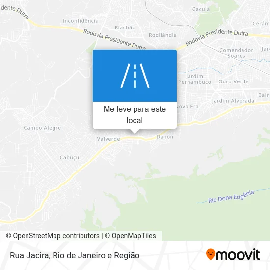 Rua Jacira mapa