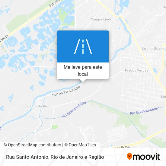 Rua Santo Antonio mapa