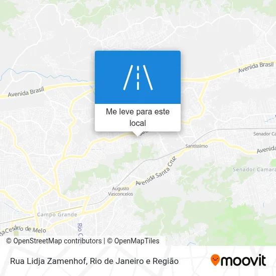 Rua Lidja Zamenhof mapa
