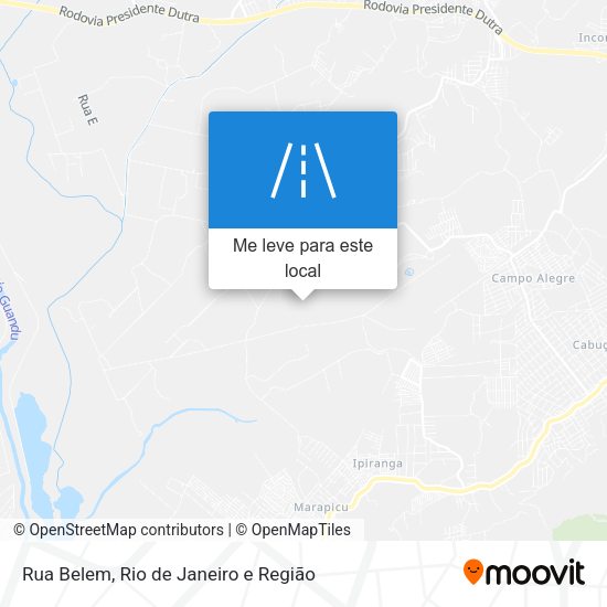 Rua Belem mapa