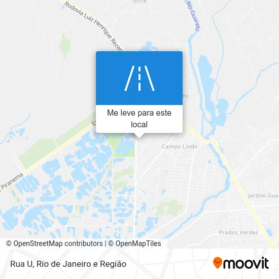 Rua U mapa