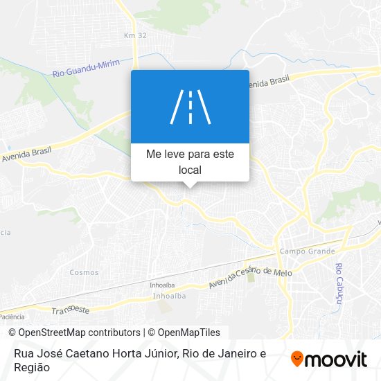 Rua José Caetano Horta Júnior mapa