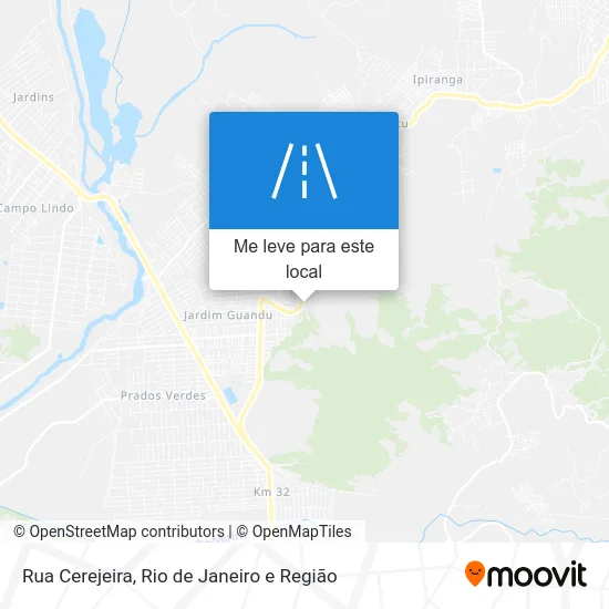 Rua Cerejeira mapa