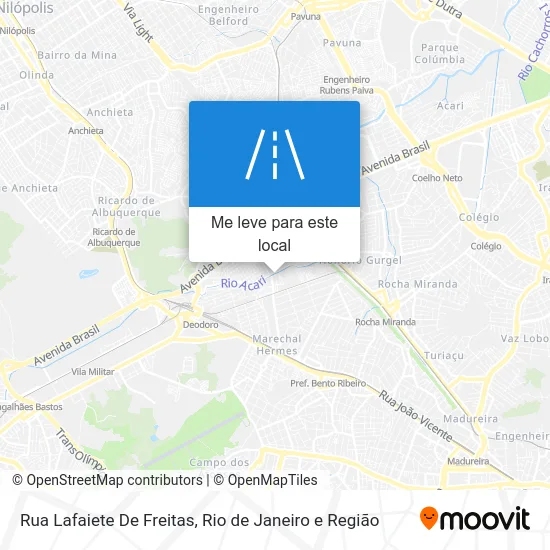 Rua Lafaiete De Freitas mapa