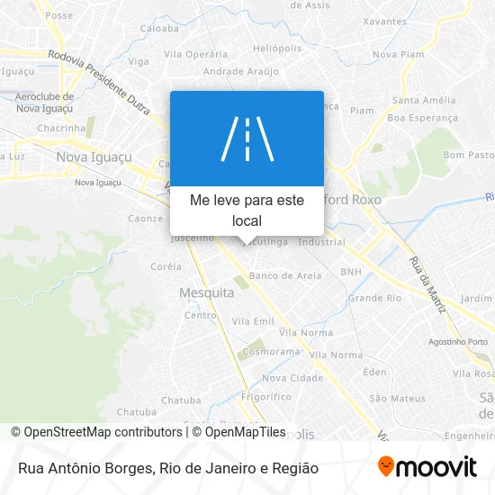 Rua Antônio Borges mapa