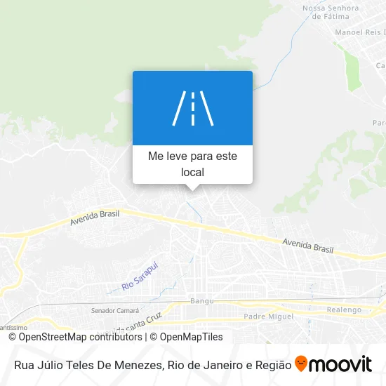Rua Júlio Teles De Menezes mapa