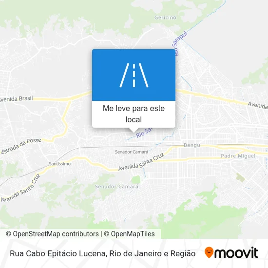 Rua Cabo Epitácio Lucena mapa