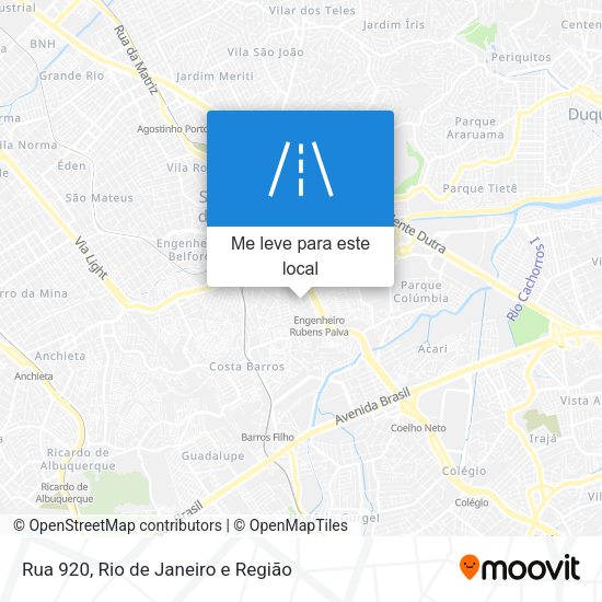 Rua 920 mapa