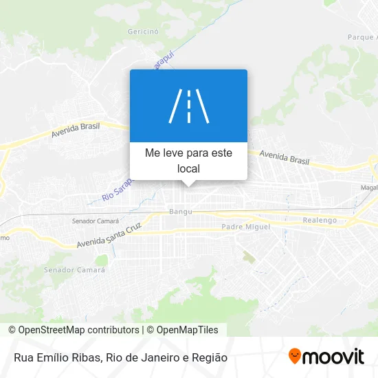 Rua Emílio Ribas mapa