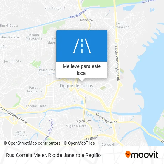 Rua Correia Meier mapa