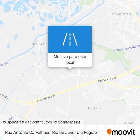 Rua Antonio Carvalhaes mapa