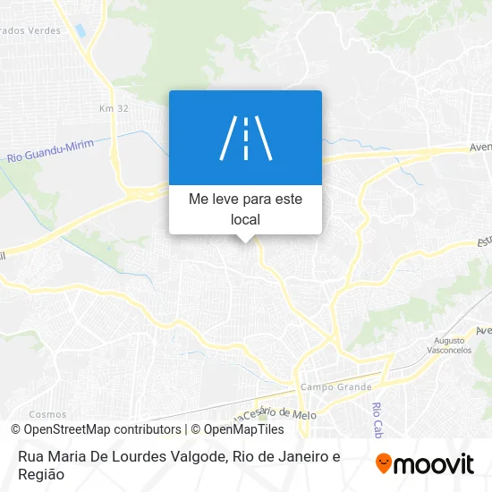 Rua Maria De Lourdes Valgode mapa