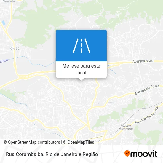 Rua Corumbaiba mapa