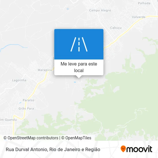 Rua Durval Antonio mapa