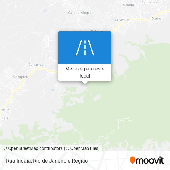 Rua Indaia mapa
