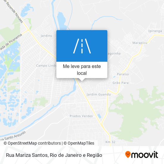 Rua Mariza Santos mapa