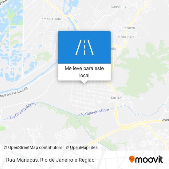 Rua Manacas mapa