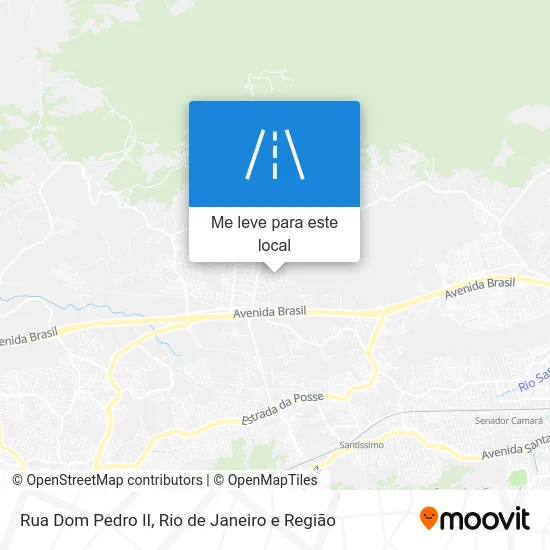 Rua Dom Pedro II mapa