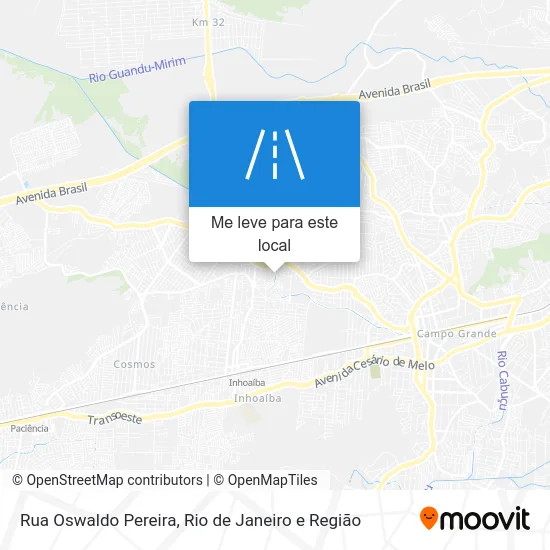 Rua Oswaldo Pereira mapa
