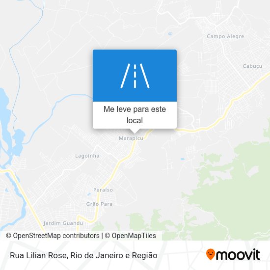 Rua Lilian Rose mapa