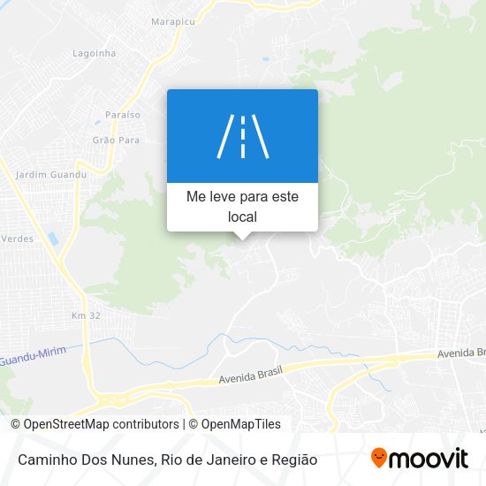 Caminho Dos Nunes mapa