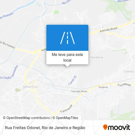 Rua Freitas Odonel mapa