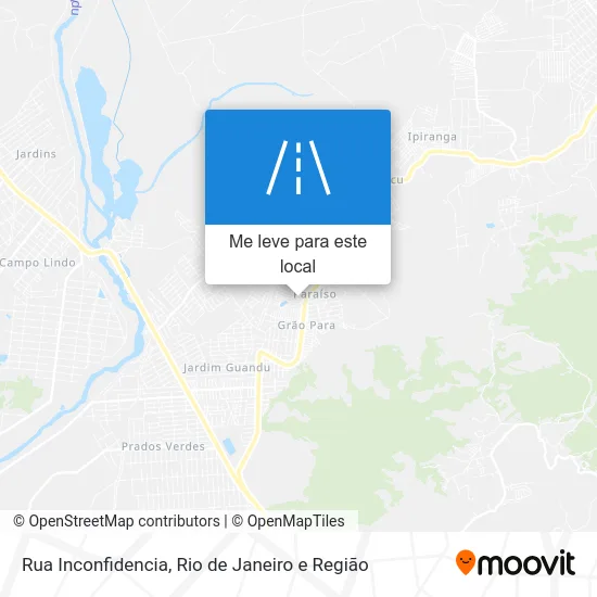 Rua Inconfidencia mapa