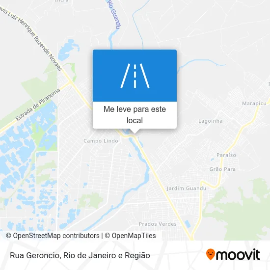 Rua Geroncio mapa