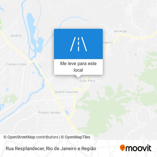 Rua Resplandecer mapa