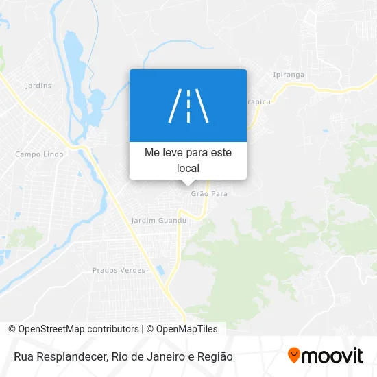 Rua Resplandecer mapa