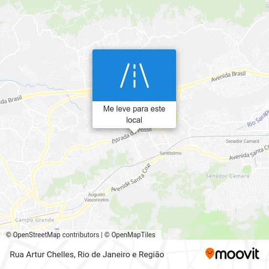 Rua Artur Chelles mapa