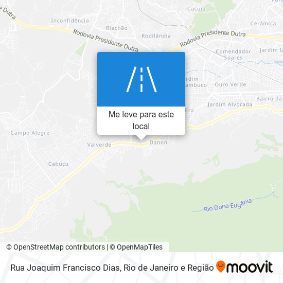 Rua Joaquim Francisco Dias mapa