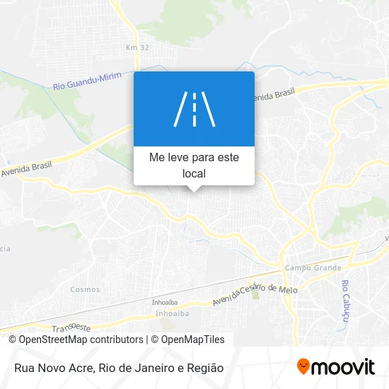 Rua Novo Acre mapa