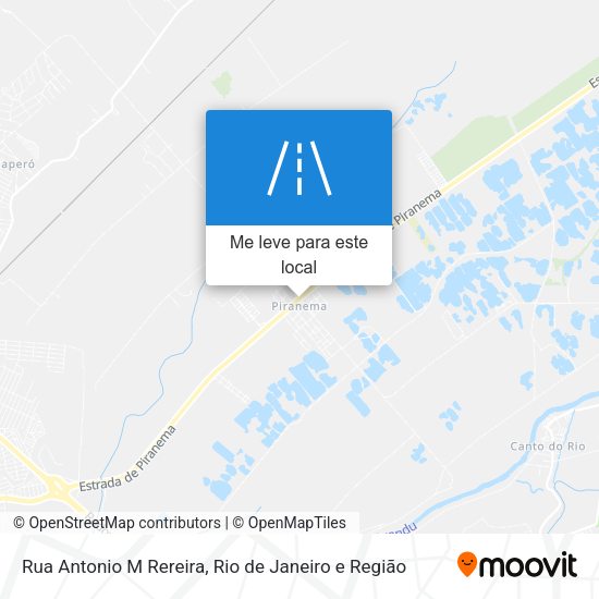 Rua Antonio M Rereira mapa