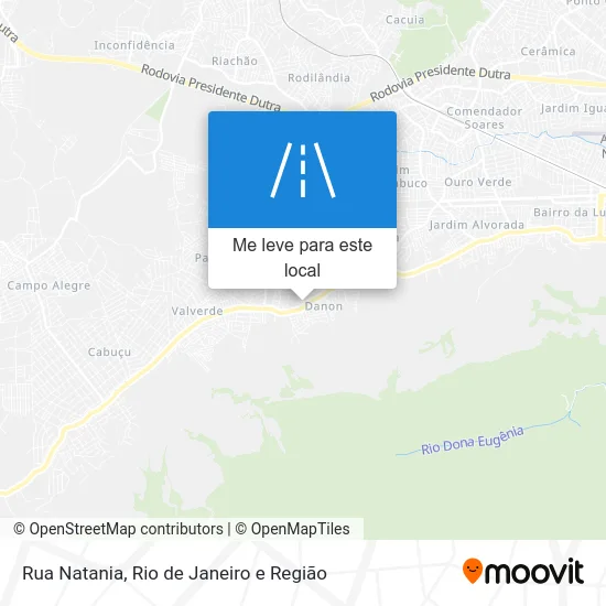 Rua Natania mapa