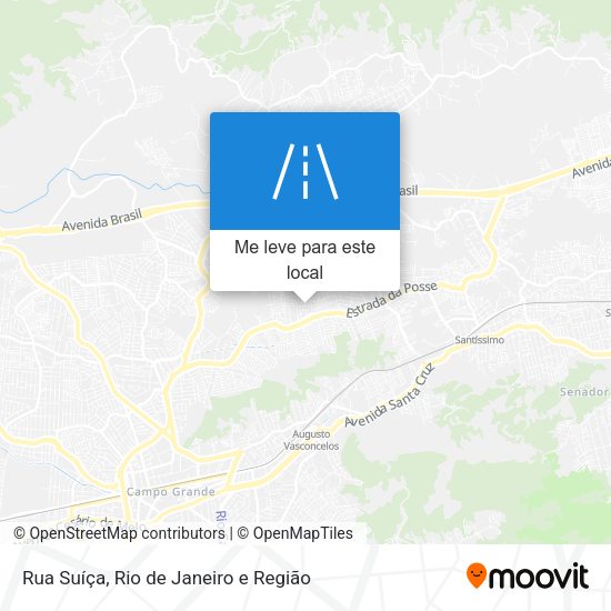 Rua Suíça mapa