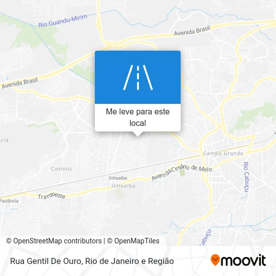 Rua Gentil De Ouro mapa