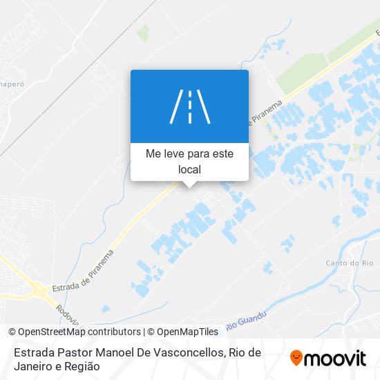 Estrada Pastor Manoel De Vasconcellos mapa